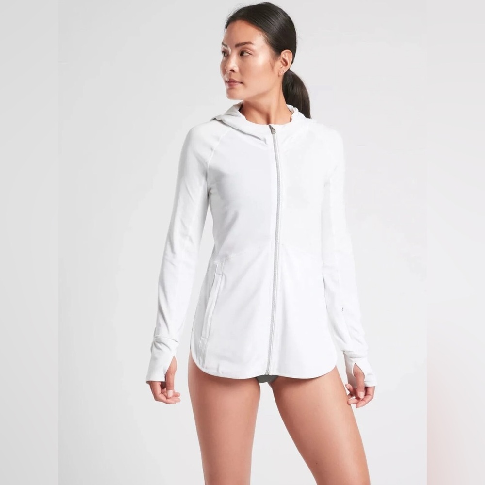 NWT Athleta Baja UPF Jacket | Bright White - Picture 2 of 5